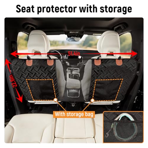 Dog Car Barrier,Car Divider Net for Dogs,Pet Barrier with Organizer - view 4