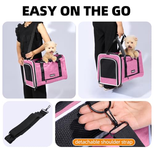 Cat Carrier for Travel, Soft-Sided, Top Loading, Privacy Curtain, to 20 lbs - view 6