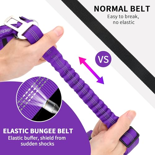 Dog Seat Belt for Car, Headrest Restraint Reflective Bungee, 1 Pack - view 3