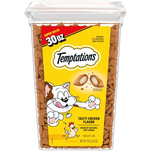 Classic Crunchy and Soft Cat Treats, Tasty Chicken, 30 oz