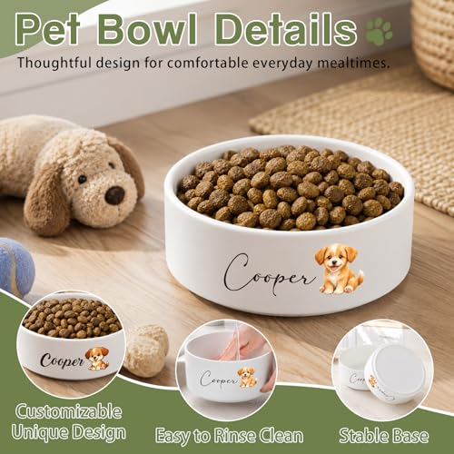 Personalized Pet Food Mat & Dog Bowl, Custom Name Dog Mat for Food & Water - view 6