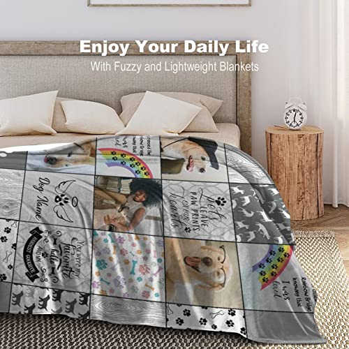 Pet Memorial Gifts - Custom Rainbow Bridge Blanket - Pet Memorial Dog Personalized Blanket Throws - Remembrance Blanket for Loss of Pet Cat- Dog Bereavement Sympathy Gifts, 30''(W) x 40''(L) - view 3