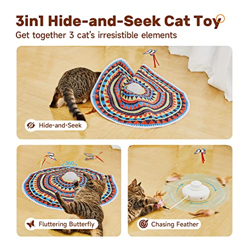 Cat Toys Chargeable, 3in1 Hide and Seek, Interactive Fun - view 2