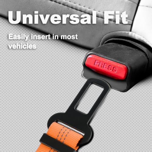 Dog Seat Belt for Car, Adjustable Harness with Elastic Bungee - view 4