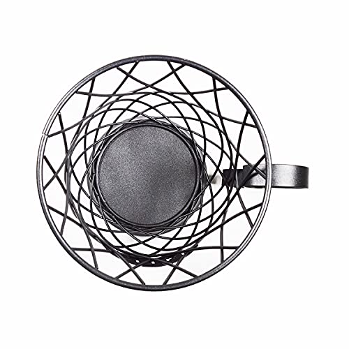 Coffee Pod Holder Mug Shape Multi Use K Cup Holder Coffee Station organizer Storage Wire Basket Food Storage for Counter Coffee Bar Black - view 7