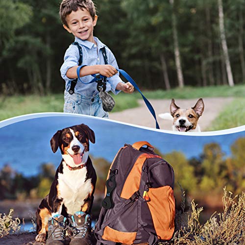 2 Pieces Dog Poop Bag Holder for Leash Waste Bag Carrier Dog Poop Bag Dispenser for Walking Running Bicycle Accessory (Black + Red) - view 6