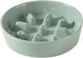 Dog Bowls Slow Feeder, Ceramic Slow Feeder Dog Bowls for Fast Eater | 0.9 Cups Dog Food Bowl Puzzle Feeder, Slow Feeding Bowls for Small Breed, Non-Slip Base, Anti-Choking