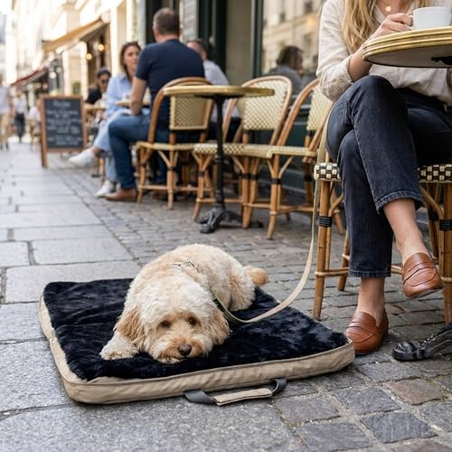 Gus Travel Bed Medium (29.5″ x 39.5″), Sandy - Portable Foldable Dog Bed - view 2