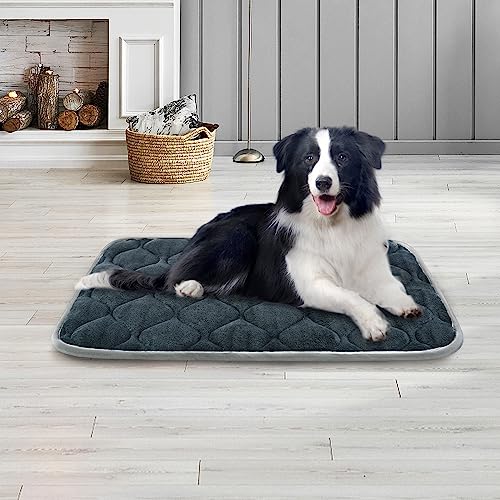 Dog Bed Mat Crate Pad, Anti-Slip Bottom Machine Washable Pet Pad - view 2