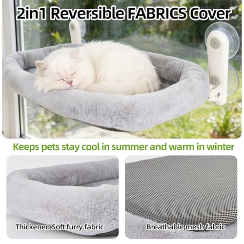 Foldable Cat Window Perch,Inside Hammock with Sturdy Metal Frame,M - view 6