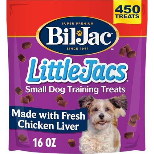 Little-Jacs Soft Dog Training Treats with Chicken Liver | 16 oz