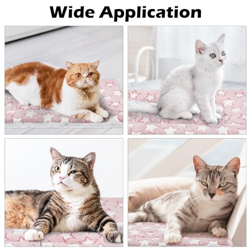 4 Pcs Washable Dog Crate Mat Kennel Pad Replaceable Reversible Pet Bed Pad for Crate Pet, Sleeping Mat for Small, Medium, Large Dog Machine Washable(16.14 x 24 x 1.6 Inch, Pink) - view 5