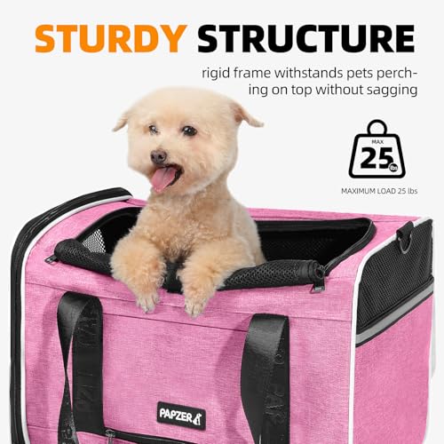 Cat Carrier for Travel, Soft-Sided, Top Loading, Privacy Curtain, to 20 lbs - view 5