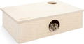 Multi-Chamber Hamster House Maze: 2 Entrance 6 Rooms Maze Habitat | No-Disturb Removable Lid - Encourage Pets Hide and Explore Freely Hideout & Tunnel Maze Toys for Hamster Gerbils Mice Lemming