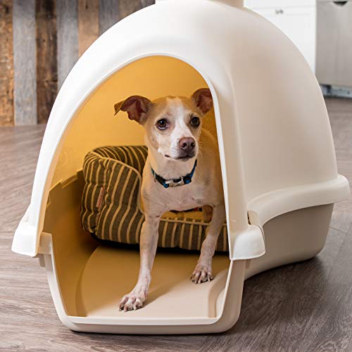 Igloo Dog House, White/Beige, Small and Medium Dogs and Cats, Indoor/Outdoor - view 5