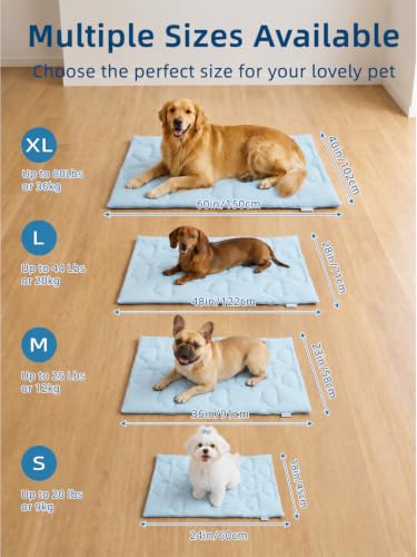 Dog Cooling Mat,Dual-Sided Cooling Mat for Dogs Cloud Blue - view 6