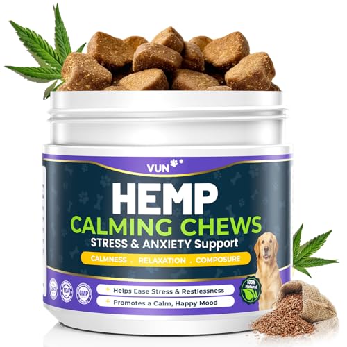 Hemp Calming Chews for Dogs, Advanced Dog Calming Chews melatonin for Dogs