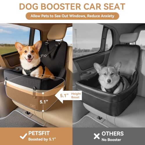 Dog Car Seat with Patented Safety System, 5" Elevated Cushion - view 4