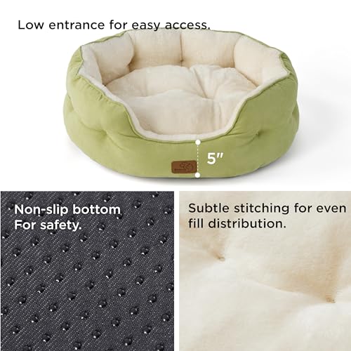 Small Dog Bed Washable,Round Cat Beds for Indoor Cats,20in - view 3