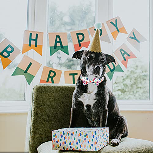 MR. CHUBBYFACE· Ballon Dog Collar with Bowtie, Cute Birthday Balloon Dog Collar with Metal Buckle, Adjustable Pet Collar for Small Medium Large Dogs - view 5