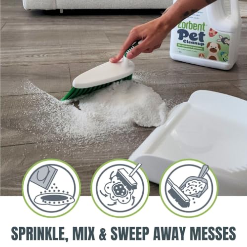 Pet Accident Cleanup – Odor Remover for Dog & Cat Messes. Absorbs 1 Gallon. Pet-Safe Cleaner for Urine, Vomit, Poop & Accidents on Hardwood, Tile, Vinyl, Concrete, Short Carpet & Rugs, 5 qt - view 3