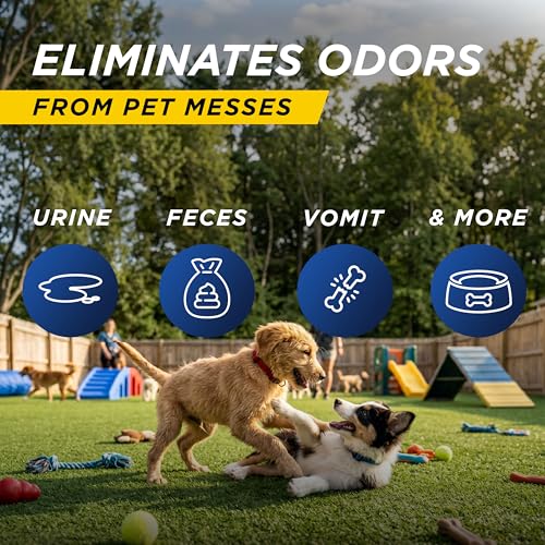 Outdoor Odor Eliminator for Pets, Dogs, For Grass, Turf, Lawns, Kennels & Dog runs, Enzyme Cleaner Hose Sprayer with Concentrate Refill (2 Pack - 64 Oz Hose End Sprayer) - view 4