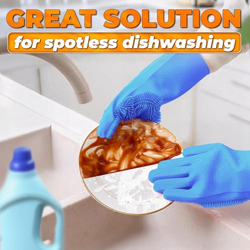 2-in-1 Cat and Dog Washing Gloves with 3000 Soft Bristles (Blue) - view 5