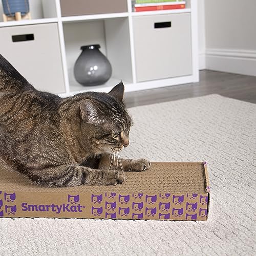 Super Scratcher Corrugated Cat Scratcher and Scratch Pad for Cats, Catnip Infused with Catnip, Scratchers for Indoor Cats and Kittens, Cardboard Scratching Post - view 2