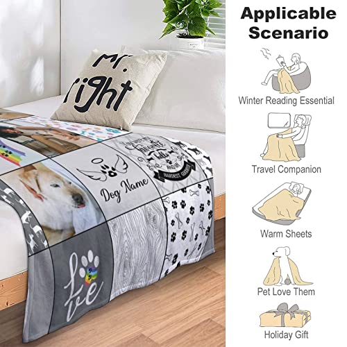 Pet Memorial Gifts - Custom Rainbow Bridge Blanket - Pet Memorial Dog Personalized Blanket Throws - Remembrance Blanket for Loss of Pet Cat- Dog Bereavement Sympathy Gifts, 30''(W) x 40''(L) - view 4
