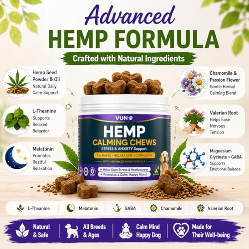 Hemp Calming Chews for Dogs, Advanced Dog Calming Chews melatonin for Dogs - view 4