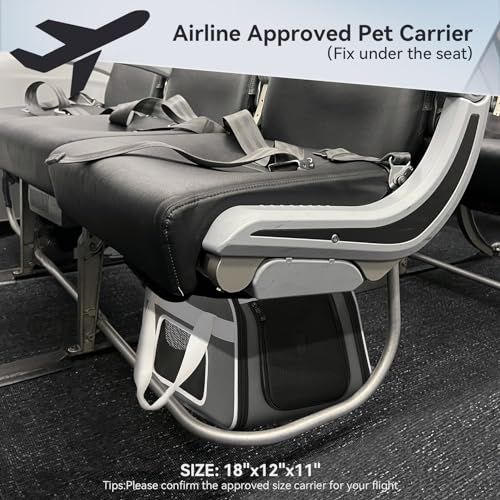 Cat Carrier with Wheels, Removable Spinner Wheels, Up to 13 lb - view 3