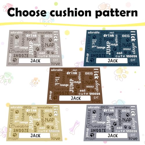 Personalized Pet Food Mat Custom Dog Cat Feeding Wateproof Mats Customized Non Slip Water Bowl Placemats for Floor-Name - view 2