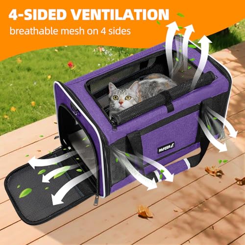 Cat Carrier Soft-Sided Travel Bag for Medium to Large Cat Over 15lbs - view 3