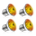 Reptile Heat Lamp Turtle Heating Light 4PCS 50W UVA UVB Heat Bulb Simulated Sunlight Basking Spot Lamp for Reptiles Lizard Amphibian Bearded Dragon Snake