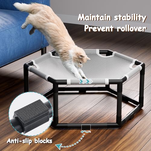 Elevated Cat Hammock Bed, Hexagon Raised Cat Swing Bed Chair Cot - view 4