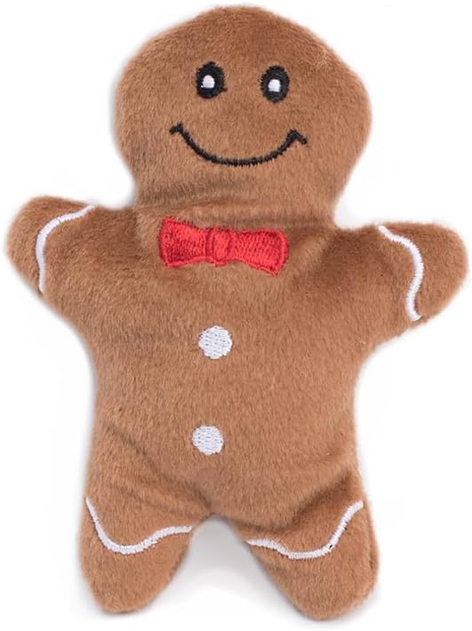 Burrow- Interactive Dog & Puppy Toys for Boredom, Stimulating Pet Products to Keep Them Busy, Hide & Seek Plush Dog Puzzle, Enrichment Squeaky Toy, For Small & Medium Dogs- Gingerbread House - view 4