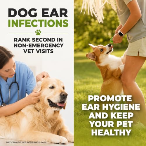 Dog Ear Cleaner – Pet Ear Wash to Support Itchy, Infection Prone Ears, Yeast and Wax. Advanced & Gentle Otic Cleaning Solution. Ear Drops for Dogs and Cats - 8 oz - view 3