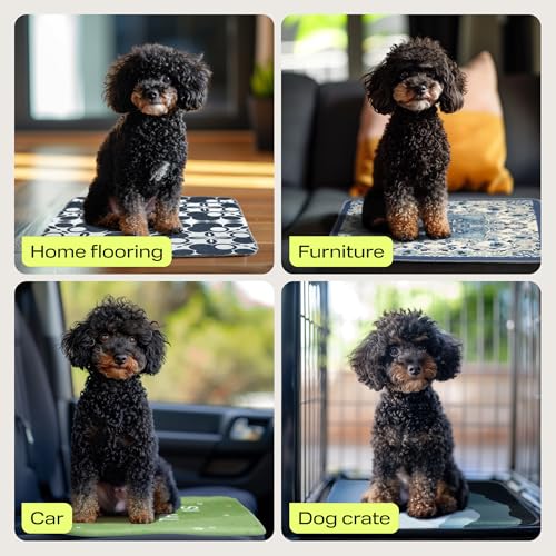 Washable Pee Pads for Dogs - Waterproof Reusable Puppy Pads No-Slip Surface - Stylish Dog Potty Training Pads Protect Against Leakage (Landscape, 1 Pack - 72" x 72") - view 4