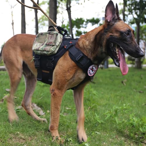No Pull Tactical Dog Harness for Large Dogs,Adjustable Dog Vest - view 4