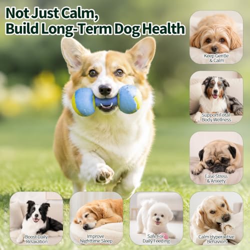 Calming Chews for Dogs 200 Ct Melatonin Relieves Emotions Anxiety Chicken - view 2