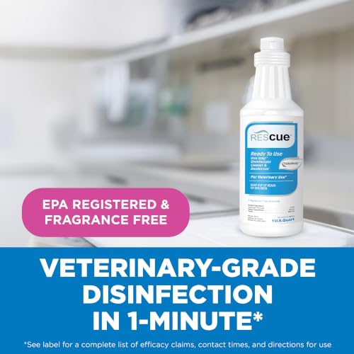 One-Step Ready-to-Use Disinfectant Cleaner & Deodorizer – For Veterinary Use, Animal Shelters, Pet Foster Homes, Kennels, Litter Box – 32 Ounce RTU (Spray Nozzle NOT Included) - view 2