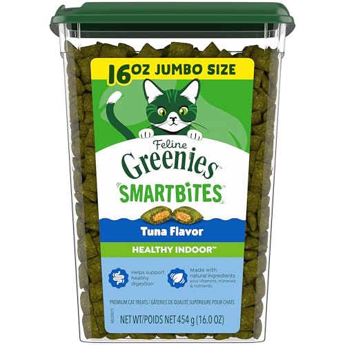 Feline Smartbites Healthy Indoor Cat Treats, Tuna, 16 oz