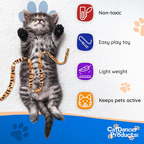 Products Jungle Cat Charmer, Jungle Wand Toy for Kittens Training, Colorful Ribbon Cat Charmer, Interactive Catcher Wand for Cat Exercise (1 Pack, Multicolor) - view 6