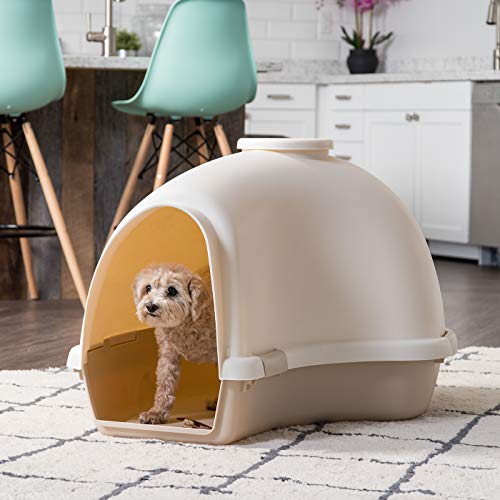 Igloo Dog House, White/Beige, Small and Medium Dogs and Cats, Indoor/Outdoor - view 4
