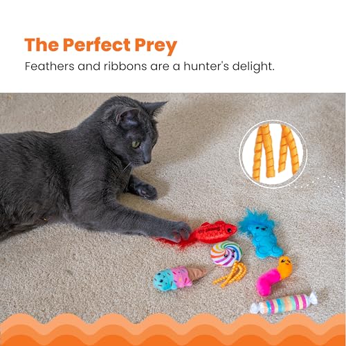 Kitty Sweet Treats Plush Catnip Cat Toys, 7.8", 6-Pack - view 2