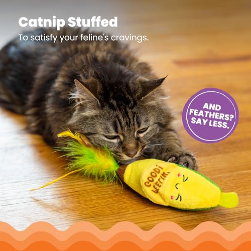 Kicker Peelin' Good Banana Dental Cat Toy with Catnip, 8" - view 3