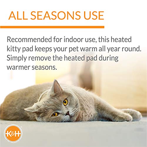K&H Heated Cat Bed, Thermo-Kitty Bed Deluxe Indoor, Safety Listed, 20in - view 5