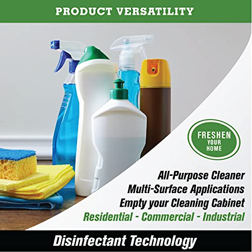 Hospital Disinfectant, Odor Eliminator & All-Purpose Cleaner, 32 Ounce Spray and 1 Gallon Bottle Set - view 5