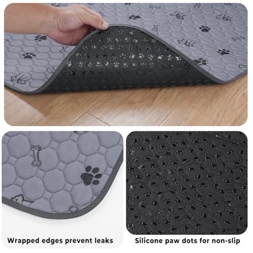 4 Pack Washable Pee Pads for Dogs, Waterproof Reusable Puppy Pads - view 3