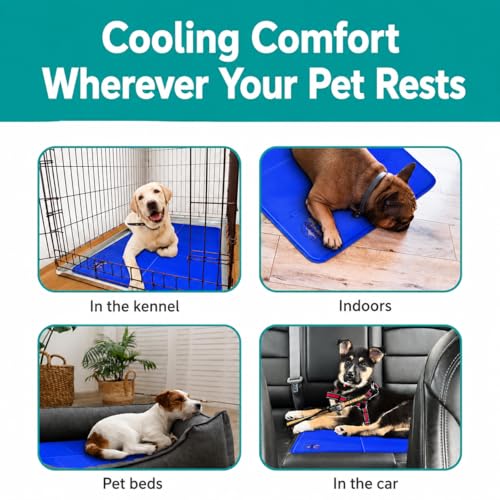 Dog Cooling Mat - Solid Gel Self-Cool Pad | Durable & Non-Toxic - view 5